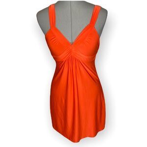 Ambrielle orange nightie lightweight stretchy vibrant size Small sleepwear